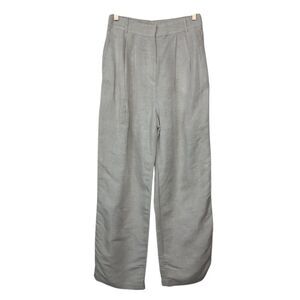 H&M Wide-Leg Linen Blend Pants